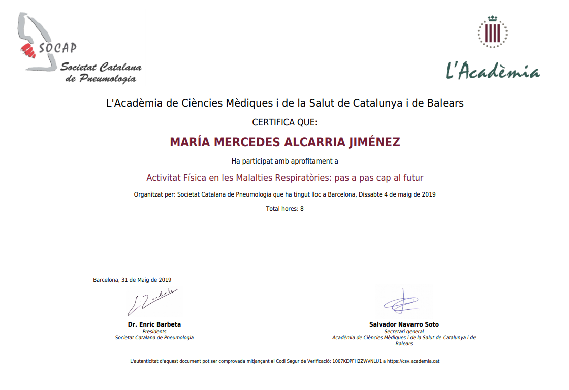 Certificats Acadèmia